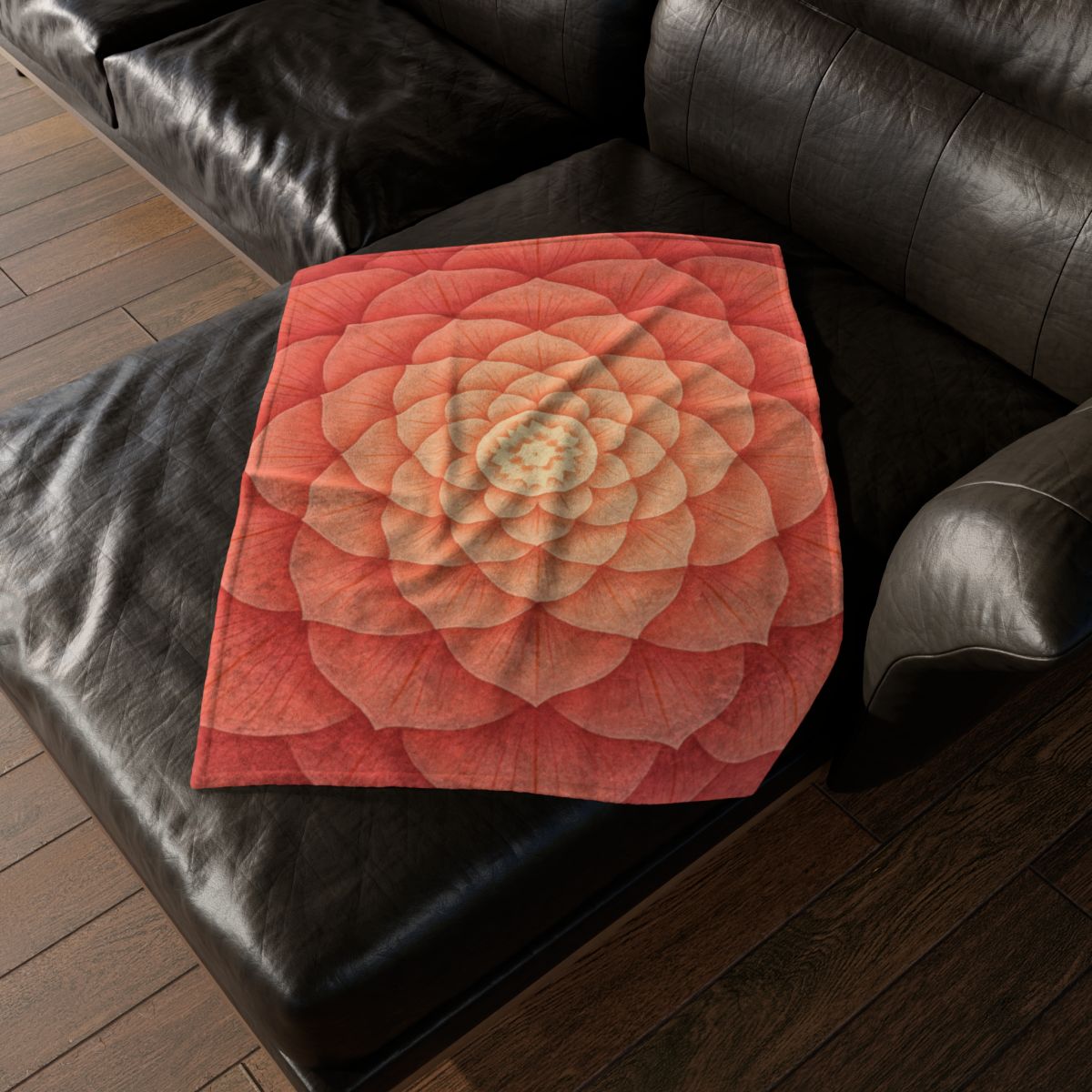 Petal Spiral Mandala warm winter blankets