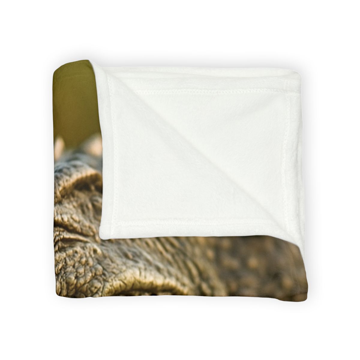 Ember Eye Saltwater Crocodile personalized cozy blankets