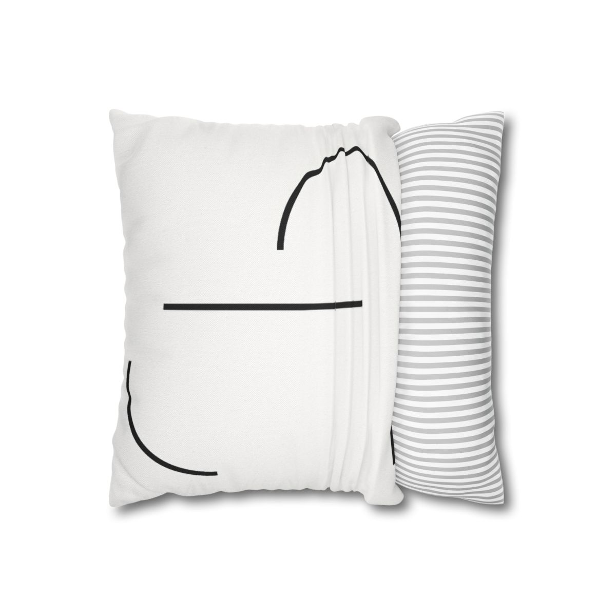 Twin Arc Horizon Offset stylish decorative pillowcases