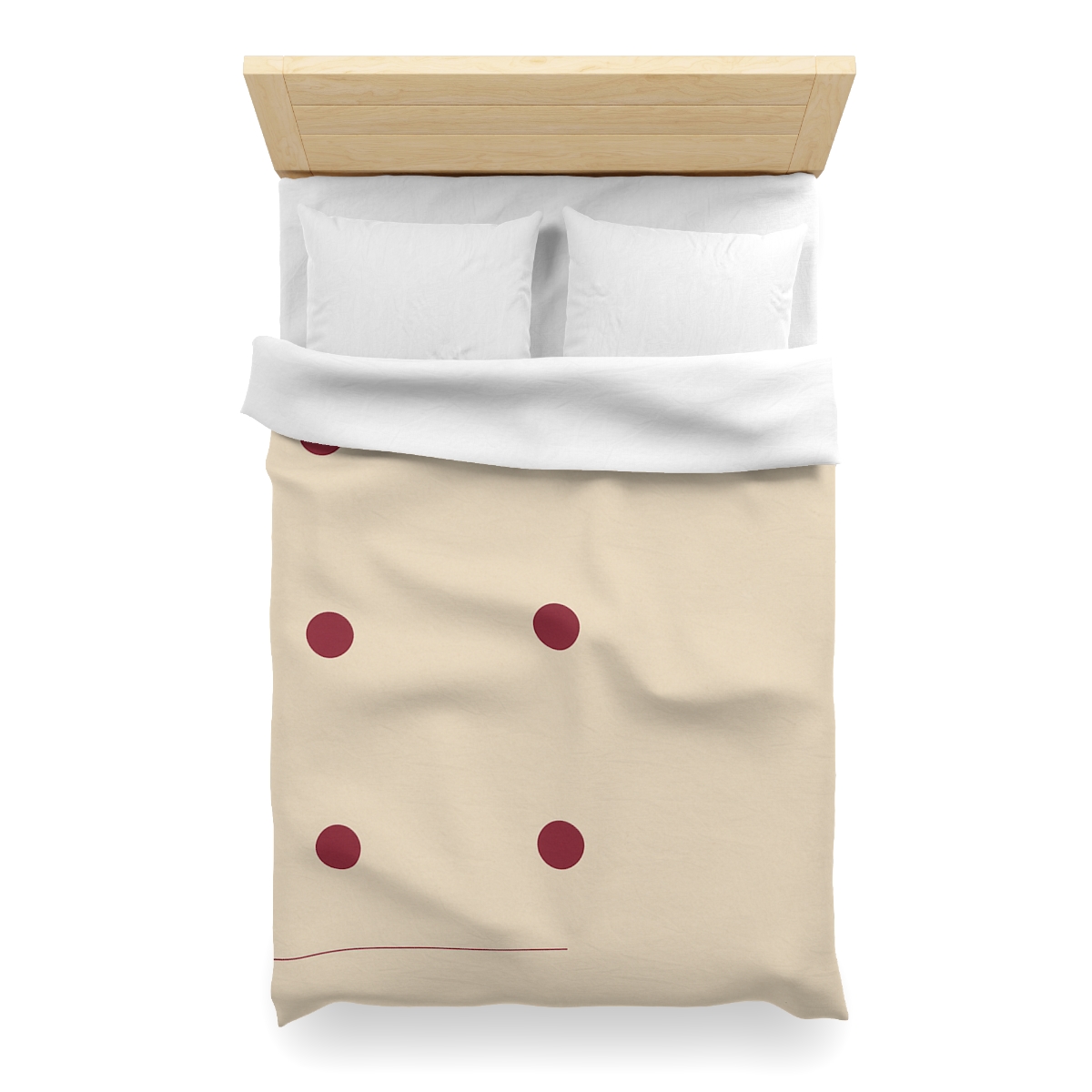 Sparse Orbiting Dots Grid duvets for gifts