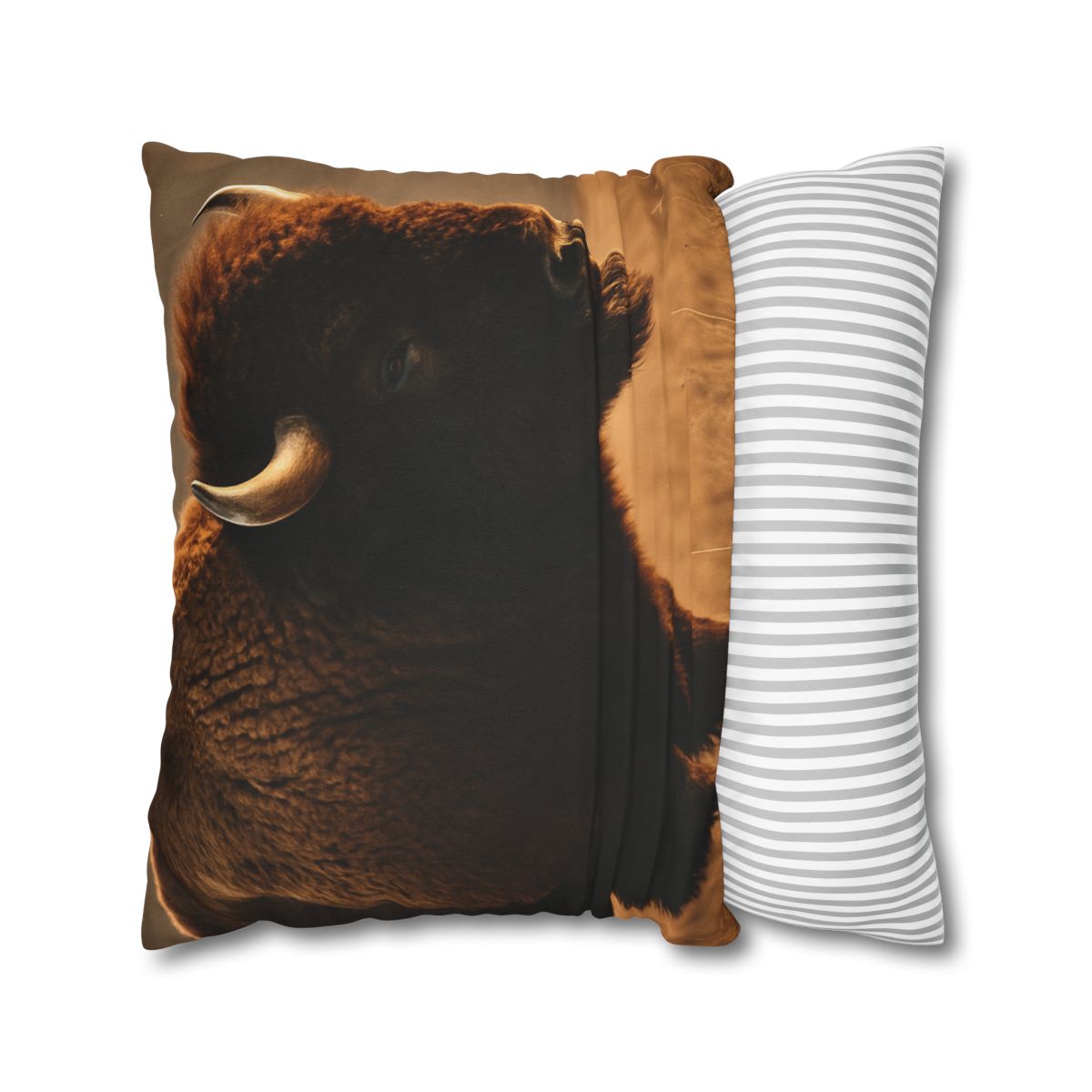 Prairie Thunder Bison soft cotton pillow cases