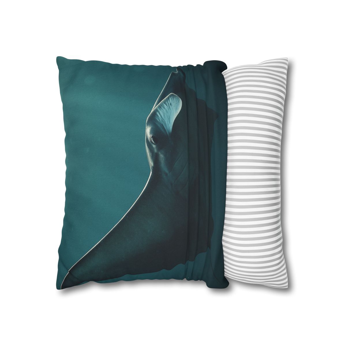 Glasswing Glide Manta Ray designer print pillow cases