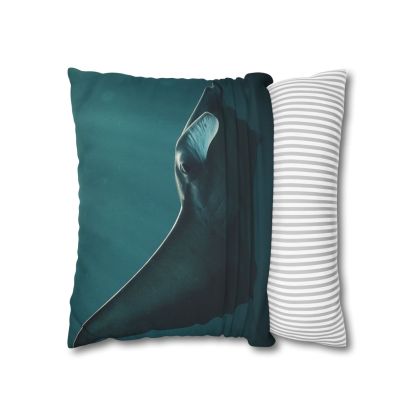 Glasswing Glide Manta Ray designer print pillow cases