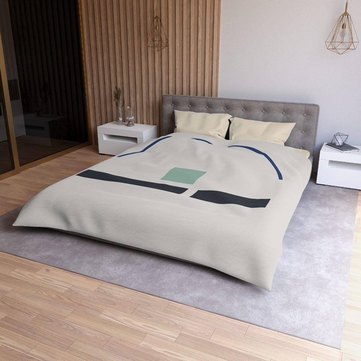 Arc Bridge Over Split Bars personalized bedding duvets