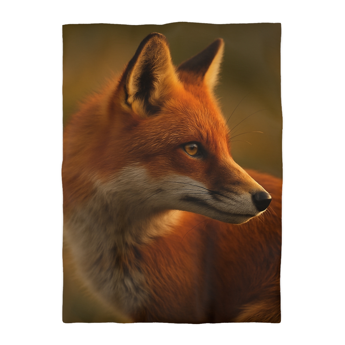 Crimson Whisper Red Fox soft comforter duvets