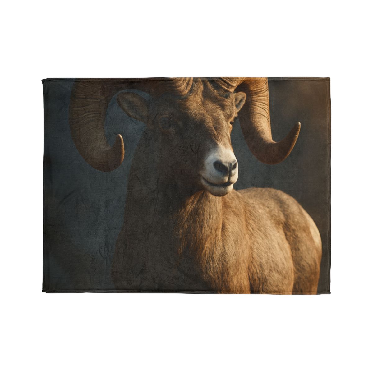 Canyon Shadow Bighorn Sheep trendy patterned blankets