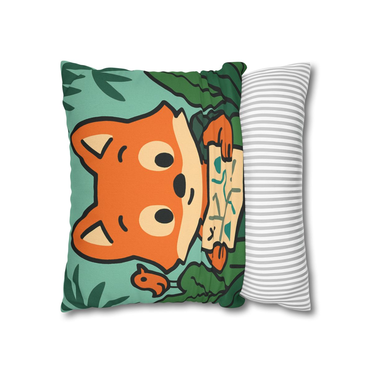 Jungle Explorer Fox designer print pillow cases