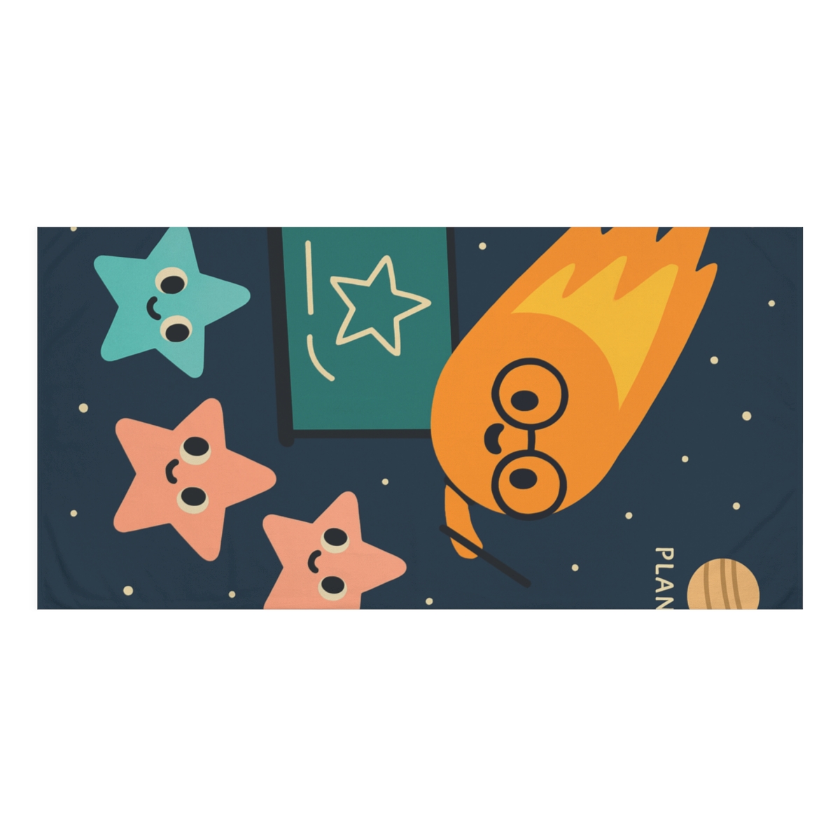 Comet Classroom In Space comfortable face towels