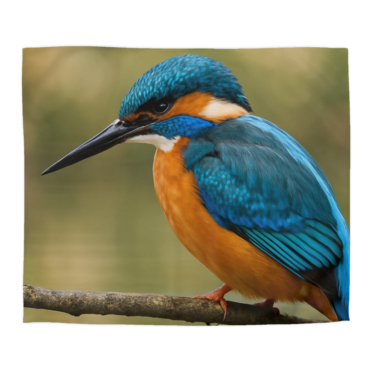 Crystal Dive Common Kingfisher unique patterned duvets