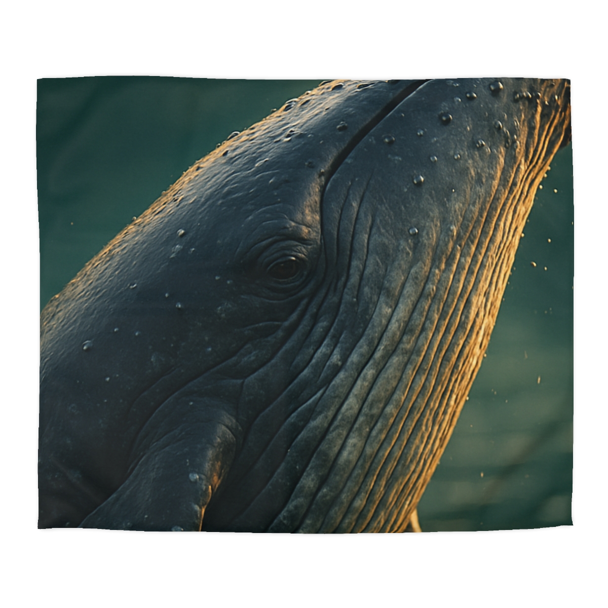 Silver Surge Humpback Whale soft comforter duvets