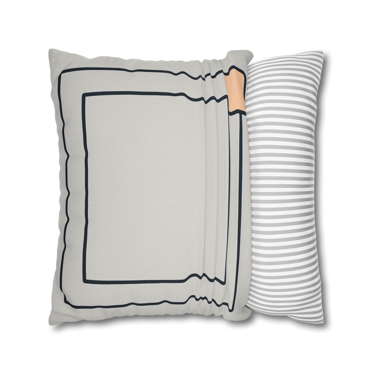Nested Frame With Open Corner soft cotton pillow cases