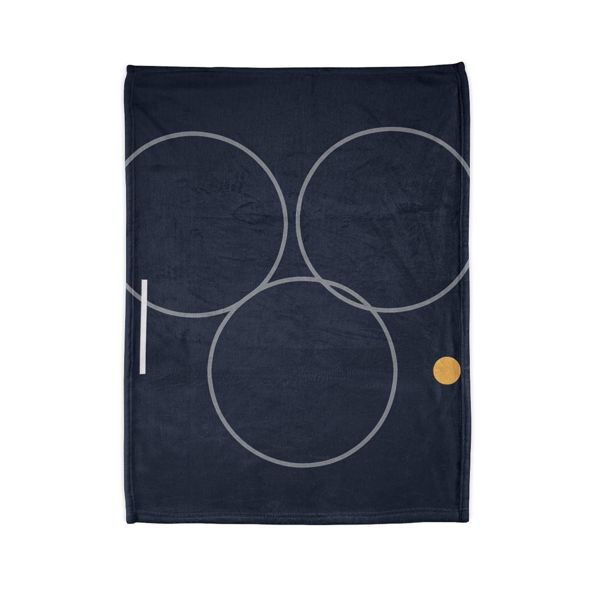 Three Rings With Shared Tangent Bar soft fleece blankets
