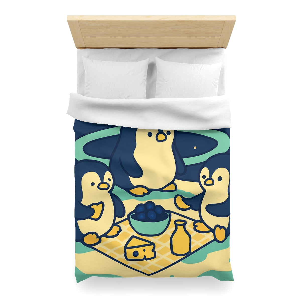 Planet Picnic Penguins stylish duvet covers