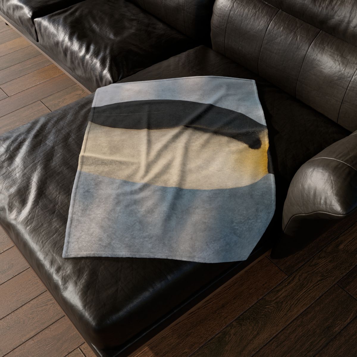 Aurora Drifter Emperor Penguin soft fleece blankets