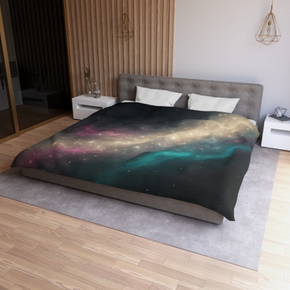 Radiant Flux Starstream personalized bedding duvets