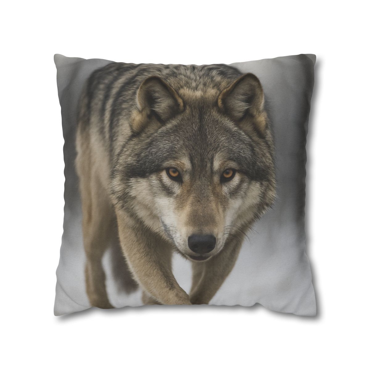 Silver Hush Gray Wolf comfortable bedding pillow covers