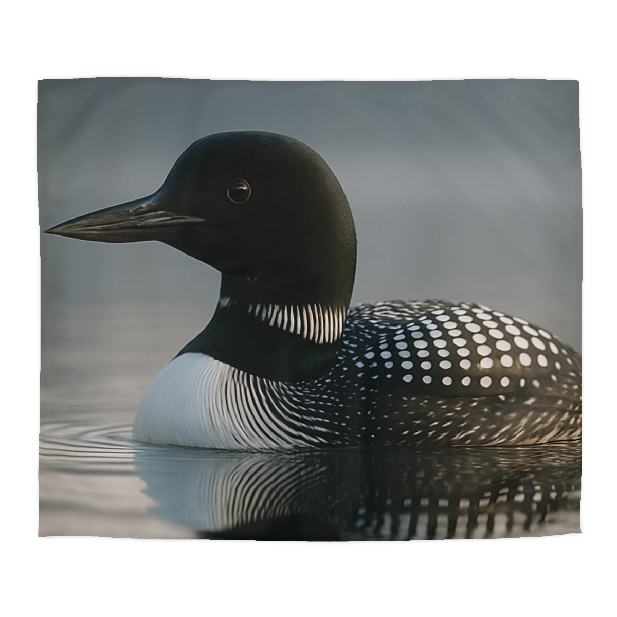 Mirror Calm Common Loon personalized bedding duvets