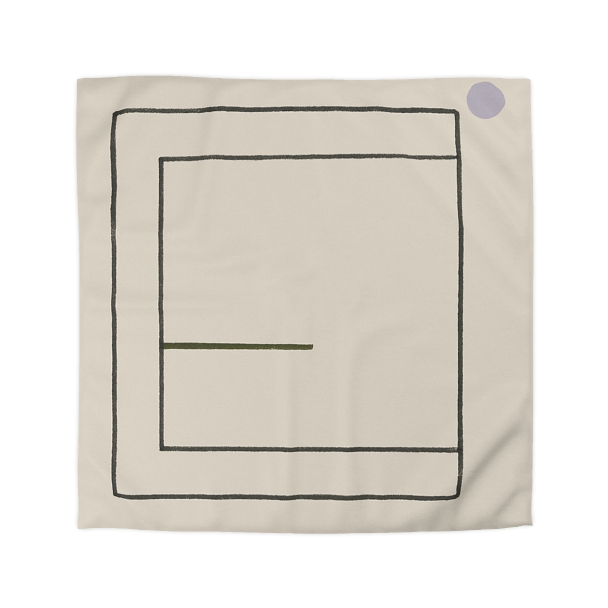 Nested Square And Crossing Short Line personalized bedding duvets