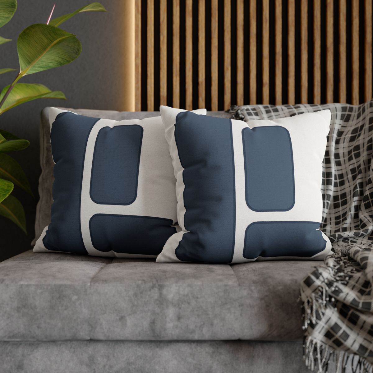 Balanced Triad Of Rounded Rectangles designer print pillow cases