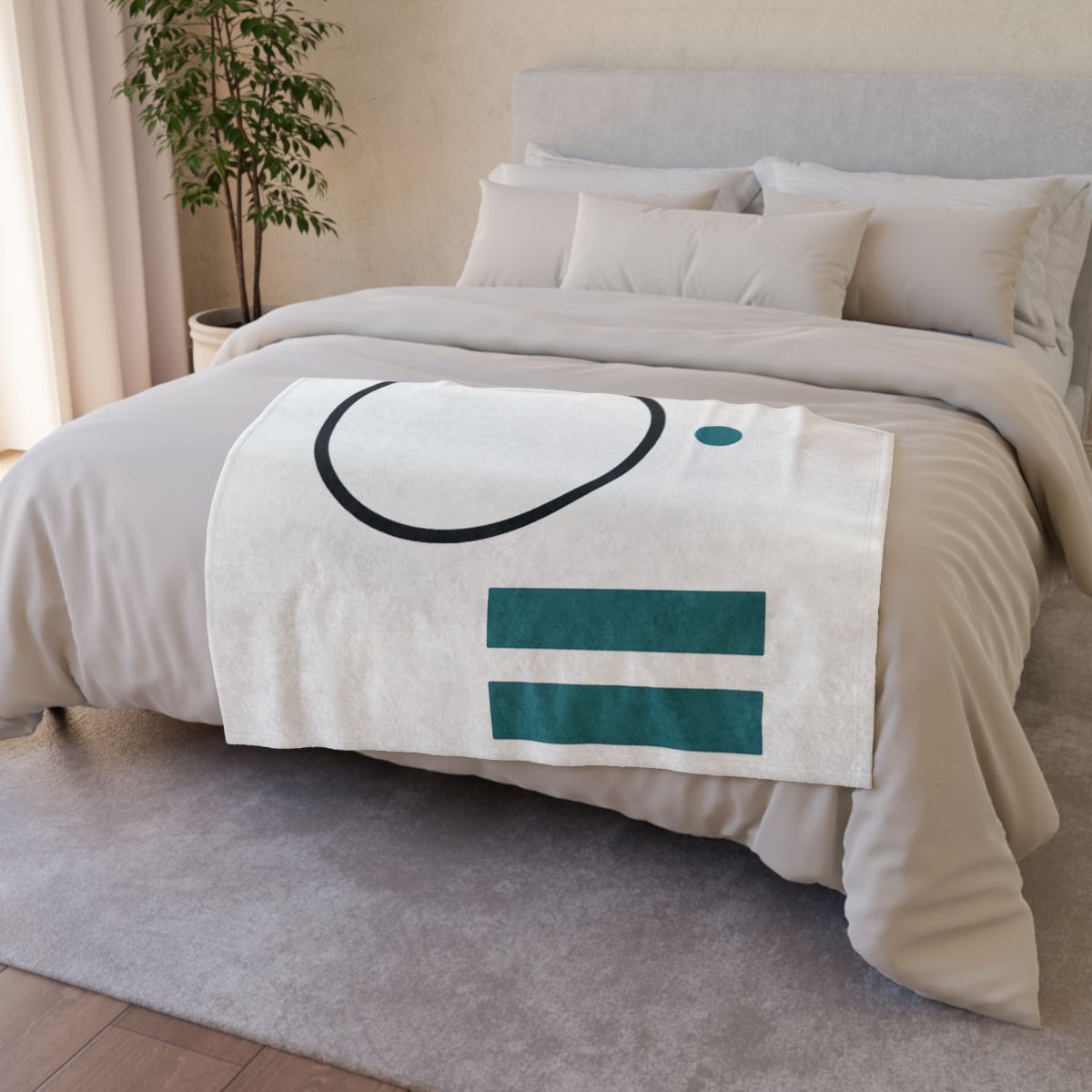 Orbiting Bars And Hollow Circle personalized cozy blankets