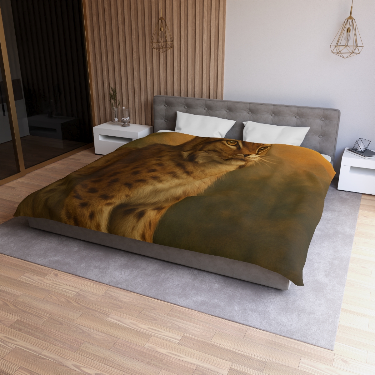 Twilight Prowler Lynx personalized bedding duvets