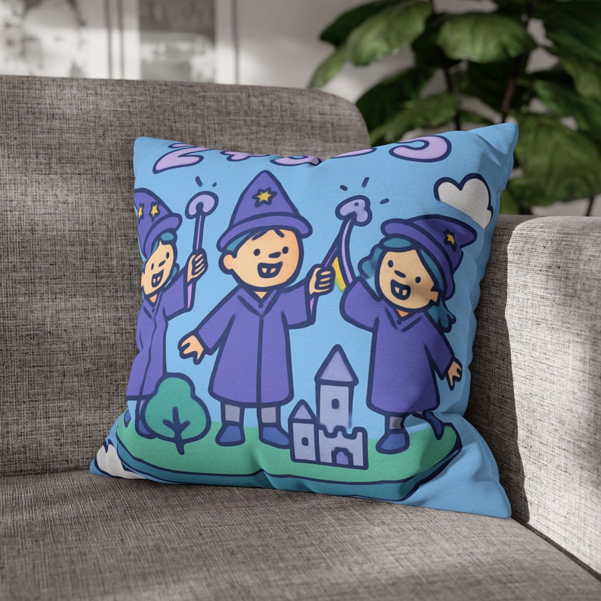 Math Wizards Floating Island comfortable bedding pillow covers