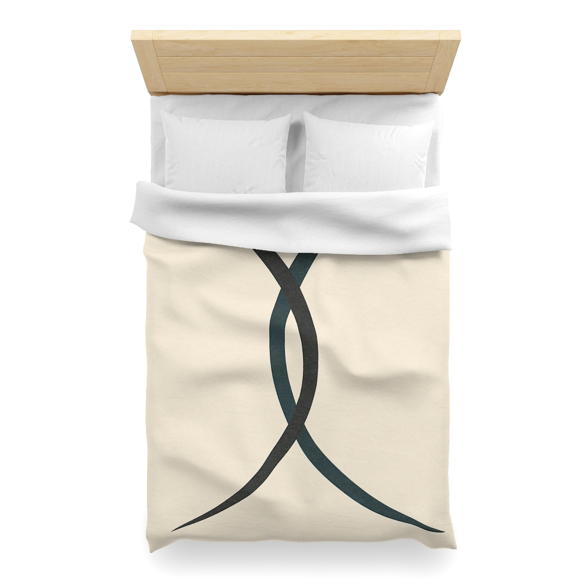 Intersecting Arc Duo Balanced unique patterned duvets