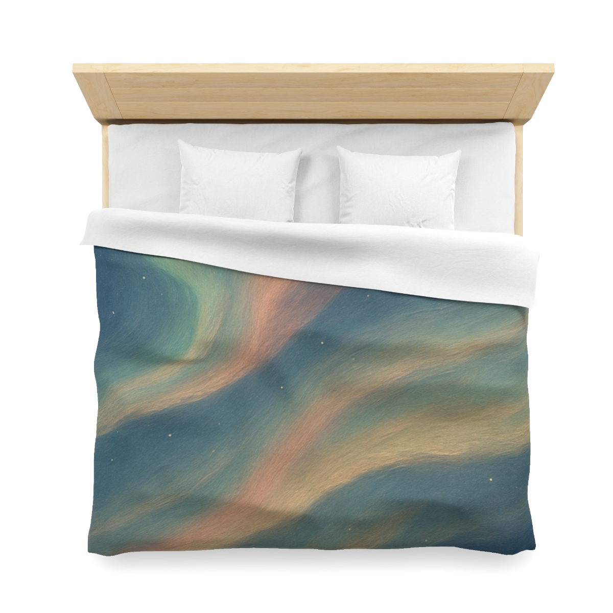 Spectral Aurora Drift personalized bedding duvets