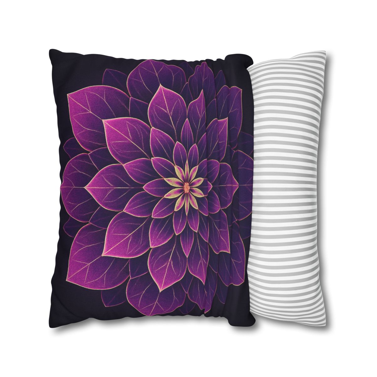 Petal Prism Mandala custom pillow cases