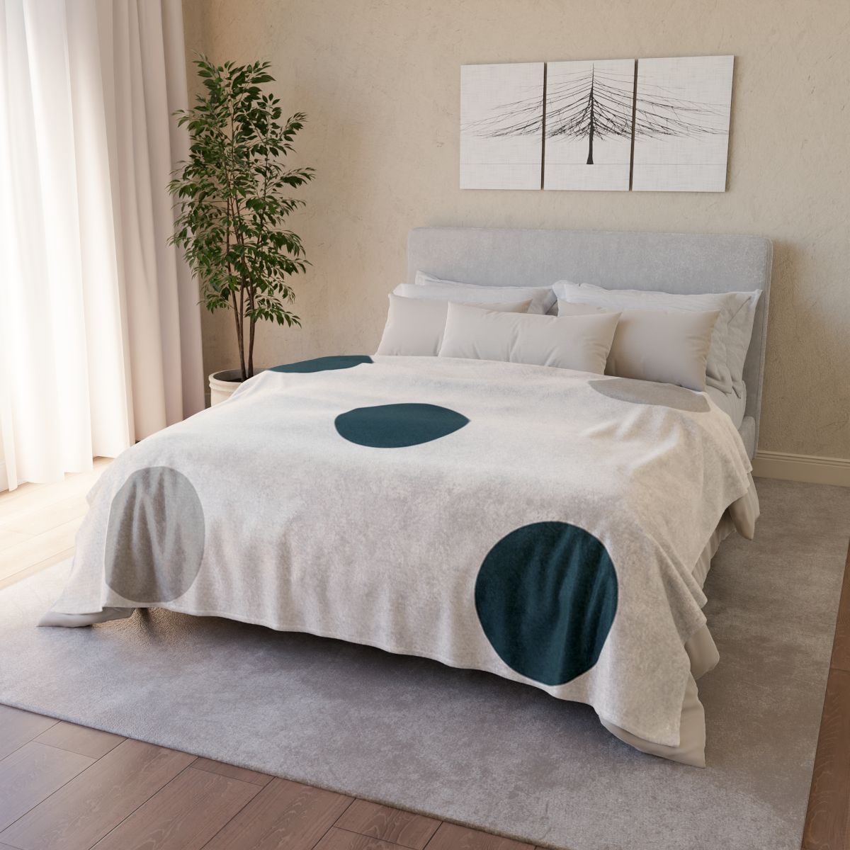 Sparse Dot Grid Rhythm stylish throw blankets