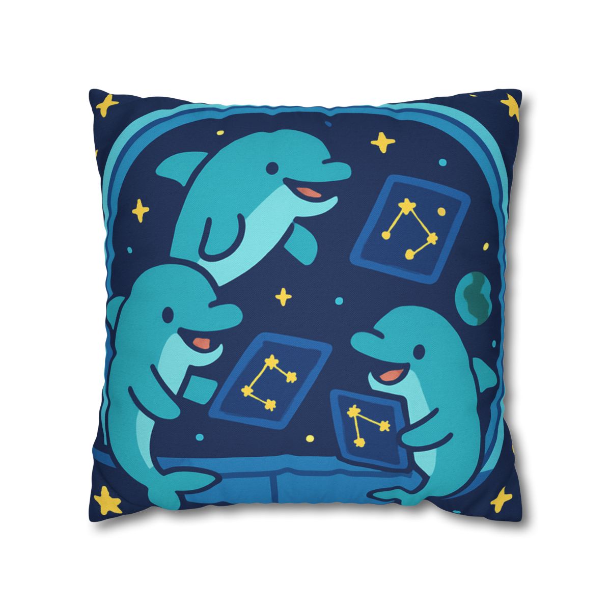 Cosmic Dolphin Classroom unique gift pillow cases