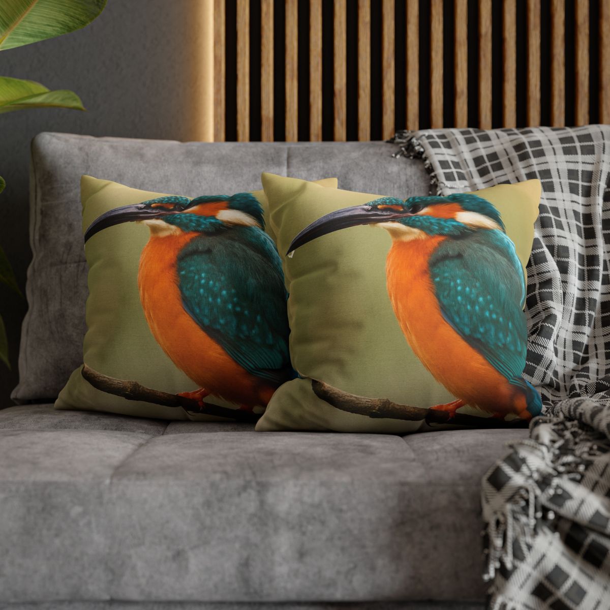 Emerald Flash Kingfisher comfortable bedding pillow covers