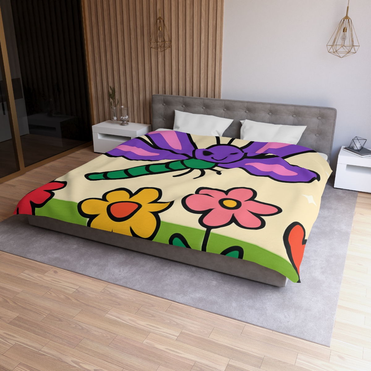 Nebula Dragonfly Garden stylish duvet covers