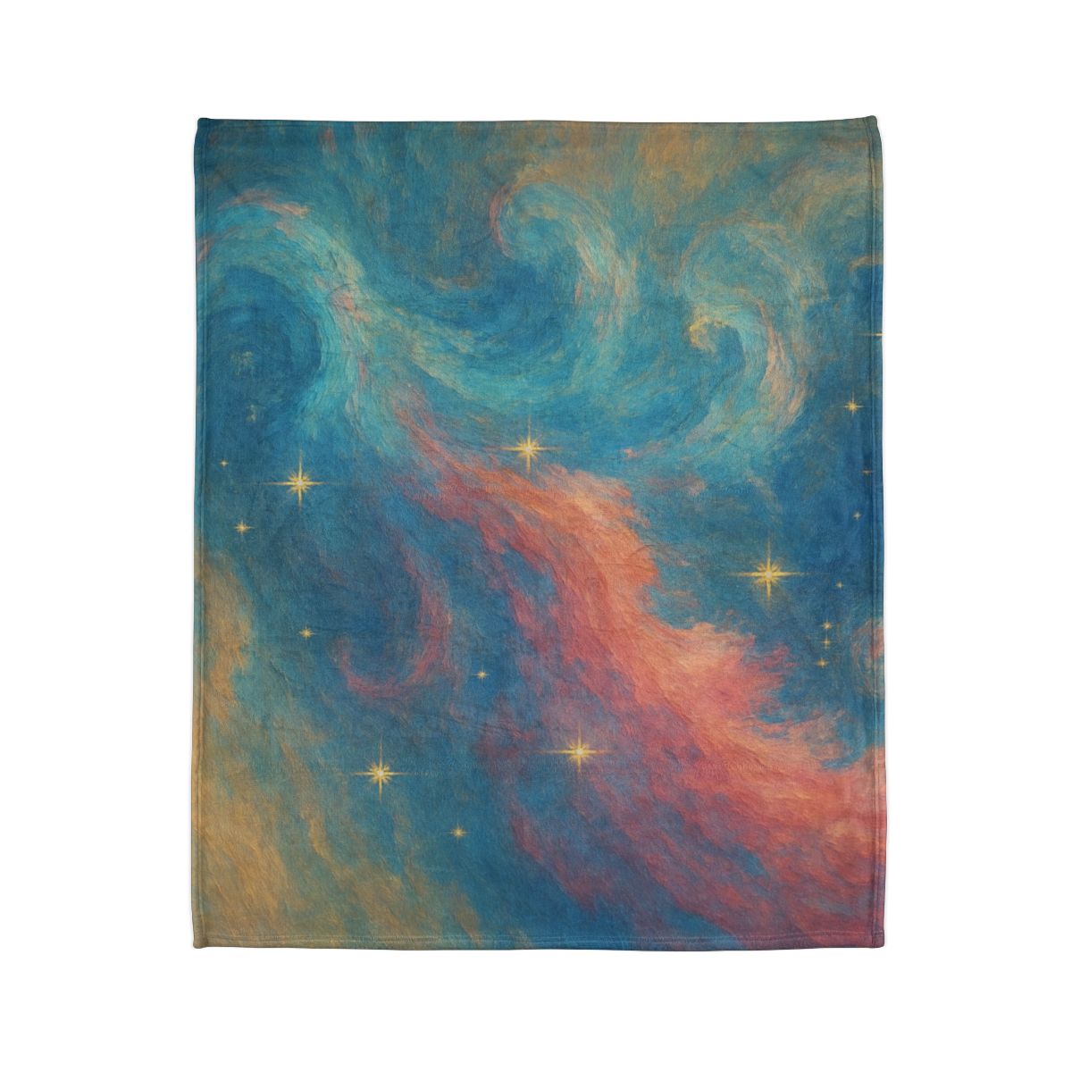 Chromatic Nebula Tidal Bloom decorative home blankets