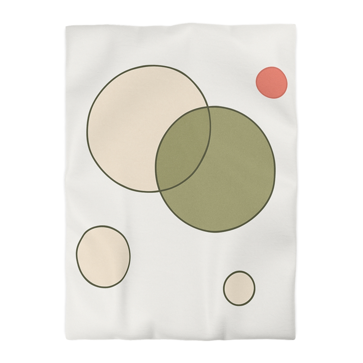 Quiet Balance Of Overlapping Circles unique patterned duvets