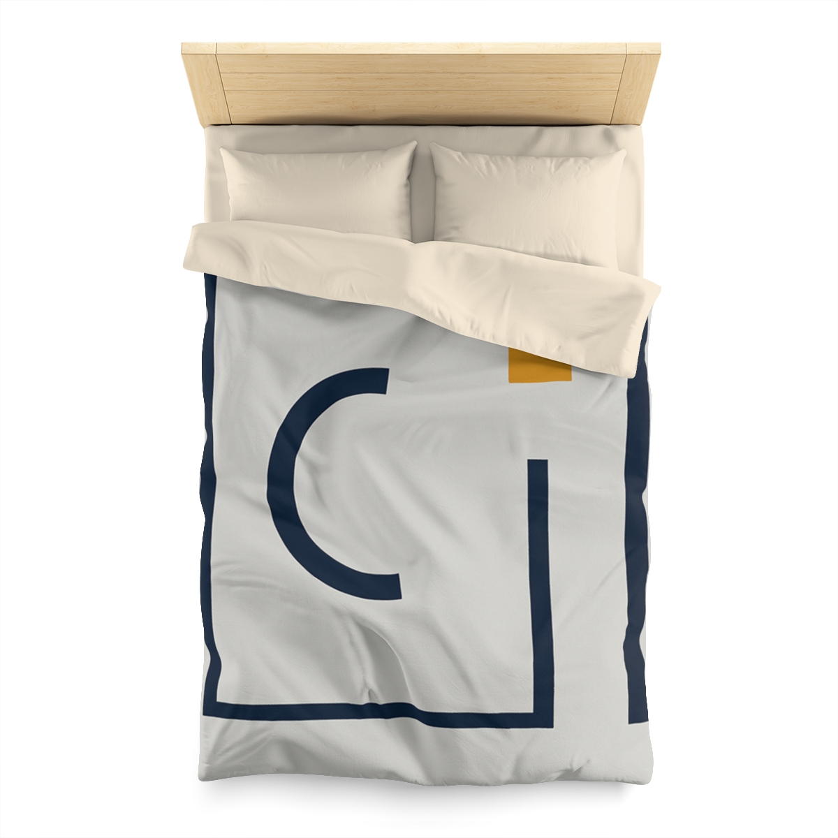 Broken Frame With Floating Arc custom duvets