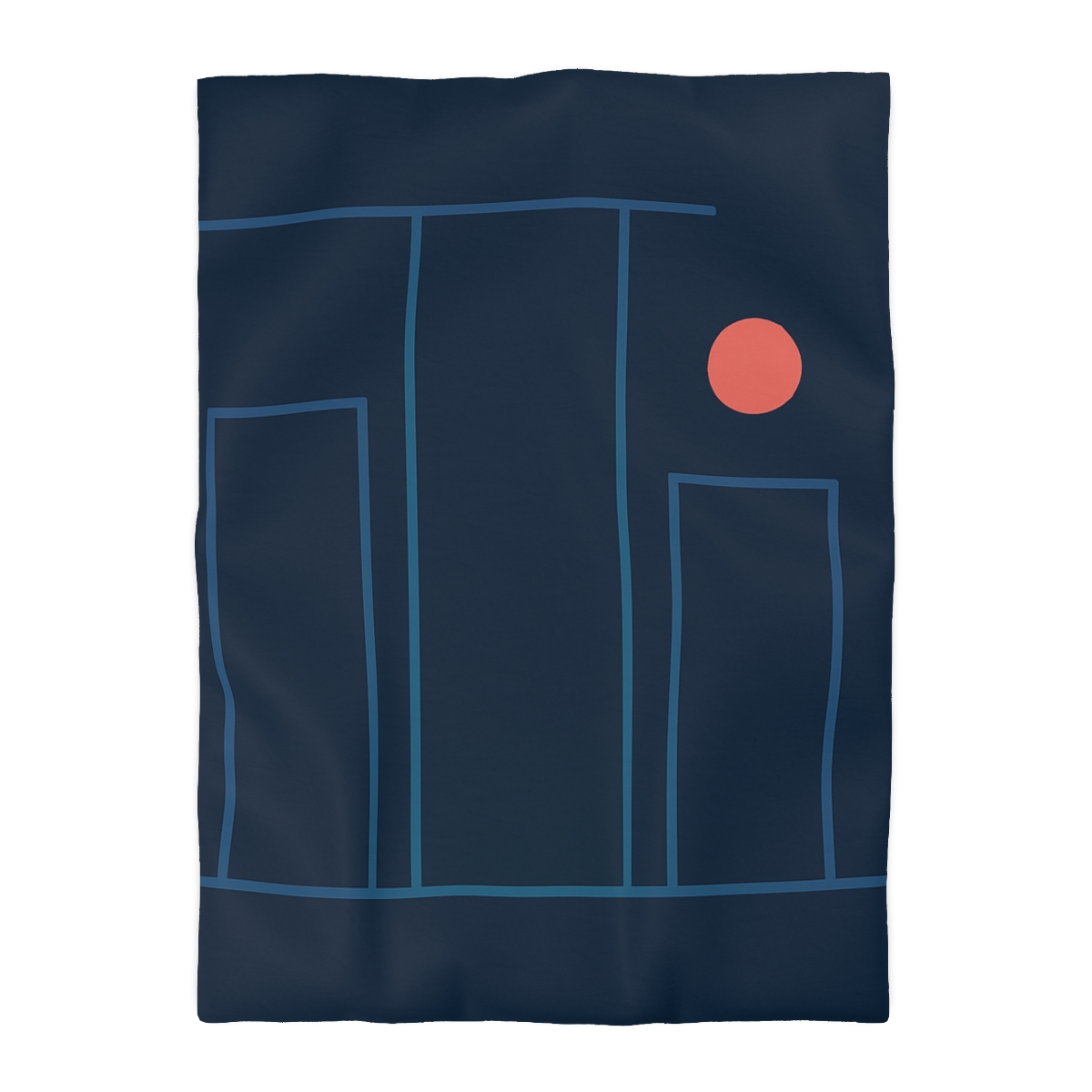 Offset Columns And Small Accent trendy bedroom duvets