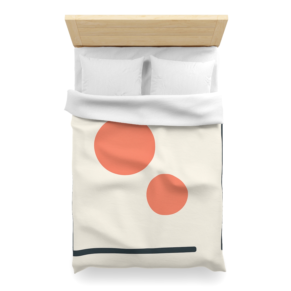 Asymmetric Frame Gap With Two Discs custom duvets