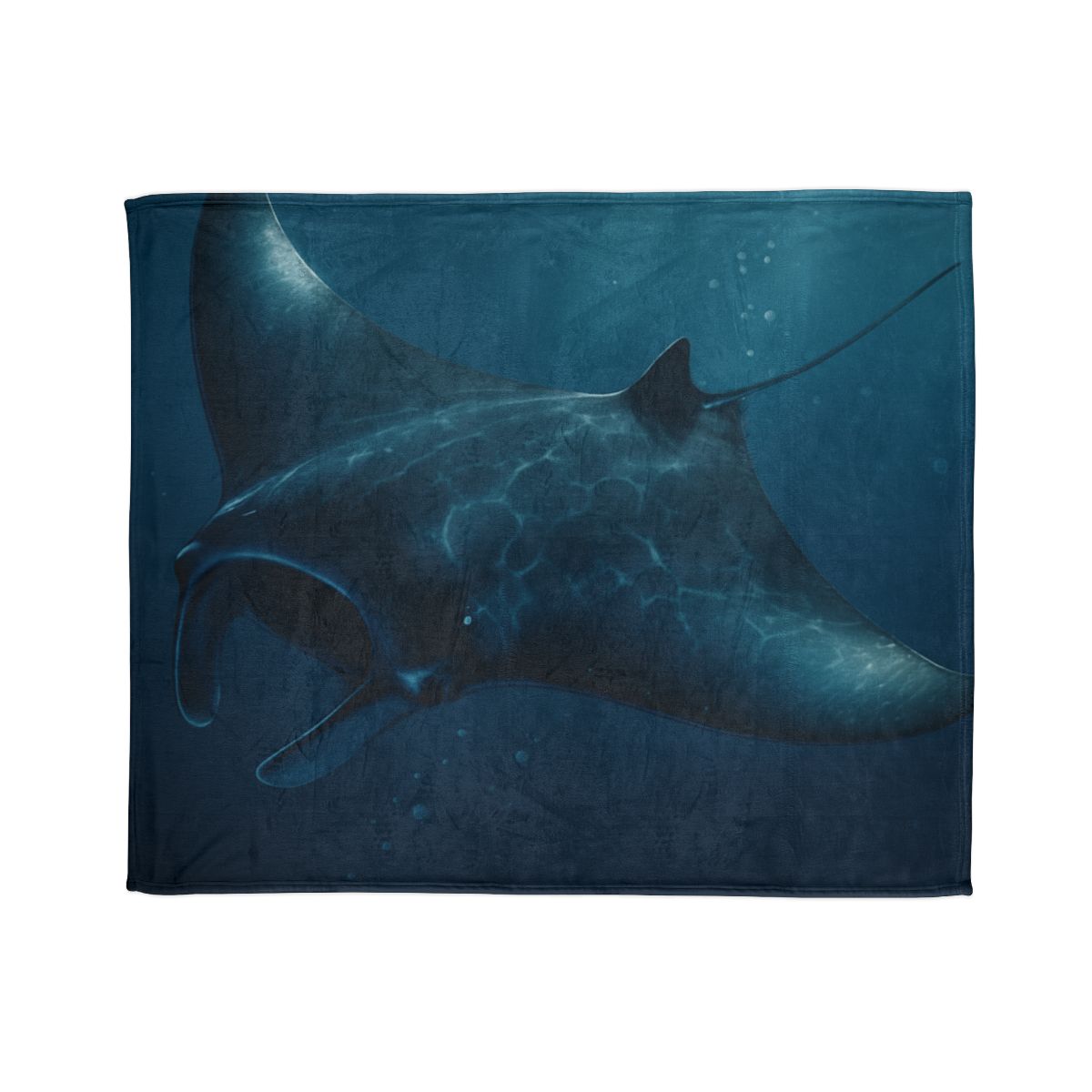 Starlit Surge Manta Ray stylish throw blankets