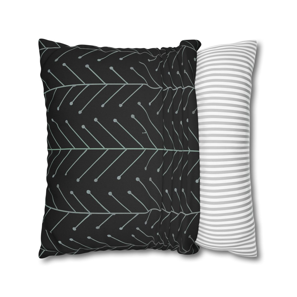 Leaf Venation Circuitry personalized pillow covers