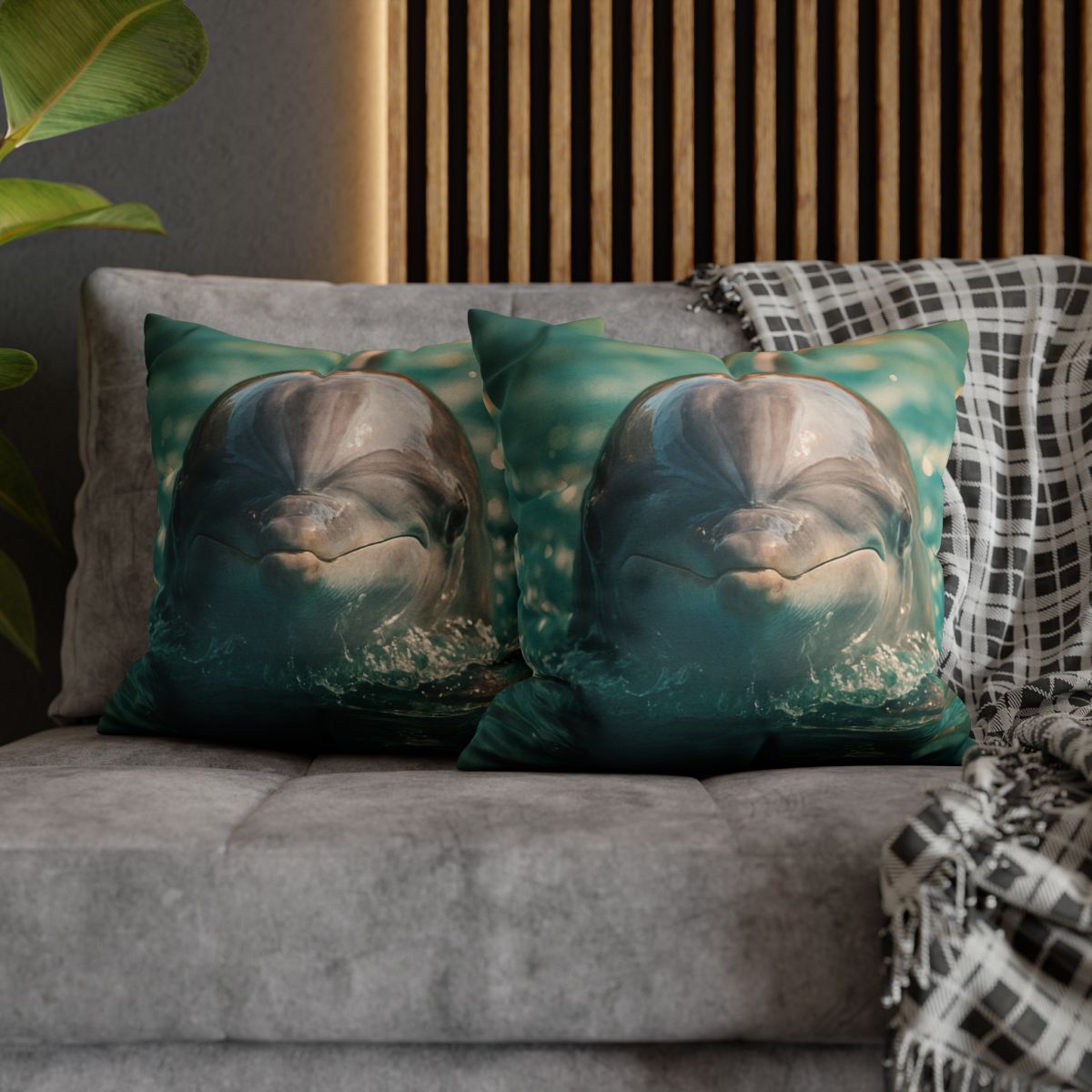 Coral Realm Dolphin comfortable bedding pillow covers