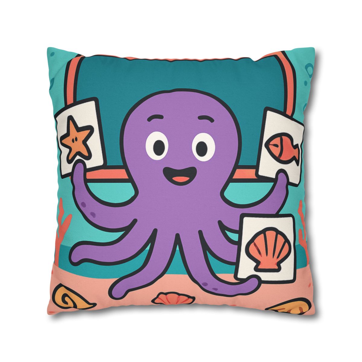 Coral Classroom Octopus comfortable bedding pillow covers