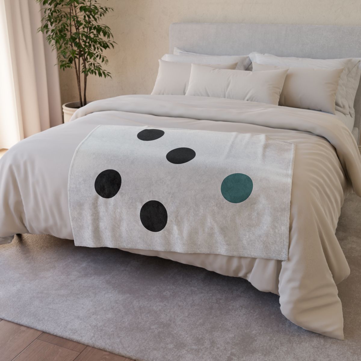 Sparse Dot Triangle designer printed blankets