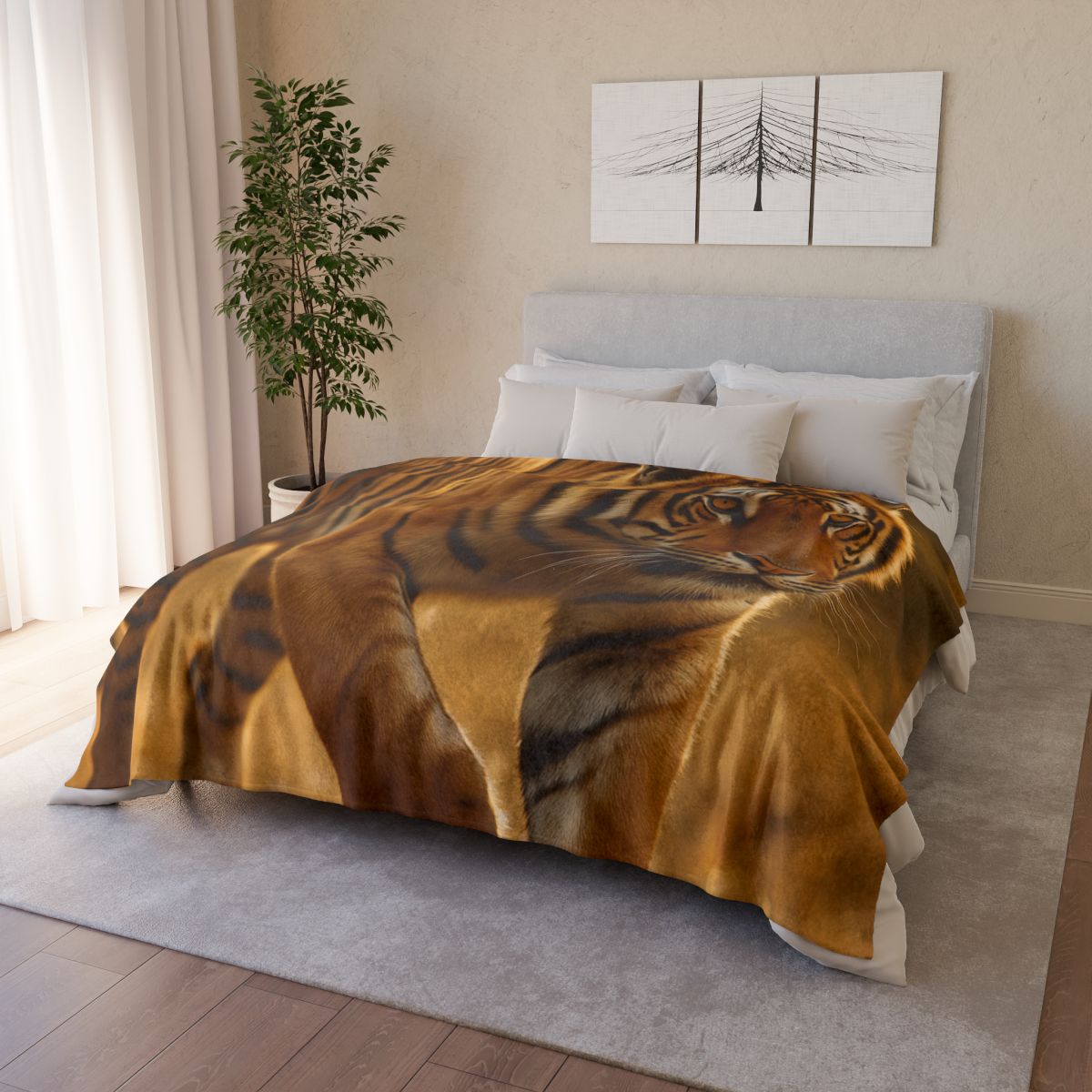 Forest Stalker Bengal Tiger decorative home blankets