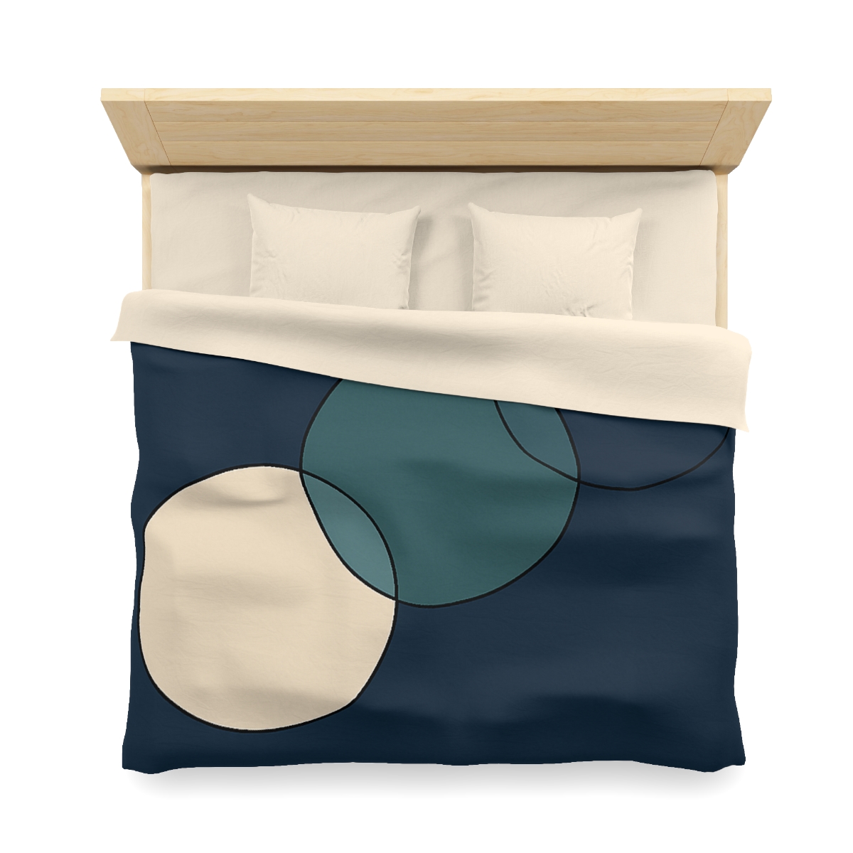 Trio Of Staggered Circles soft comforter duvets