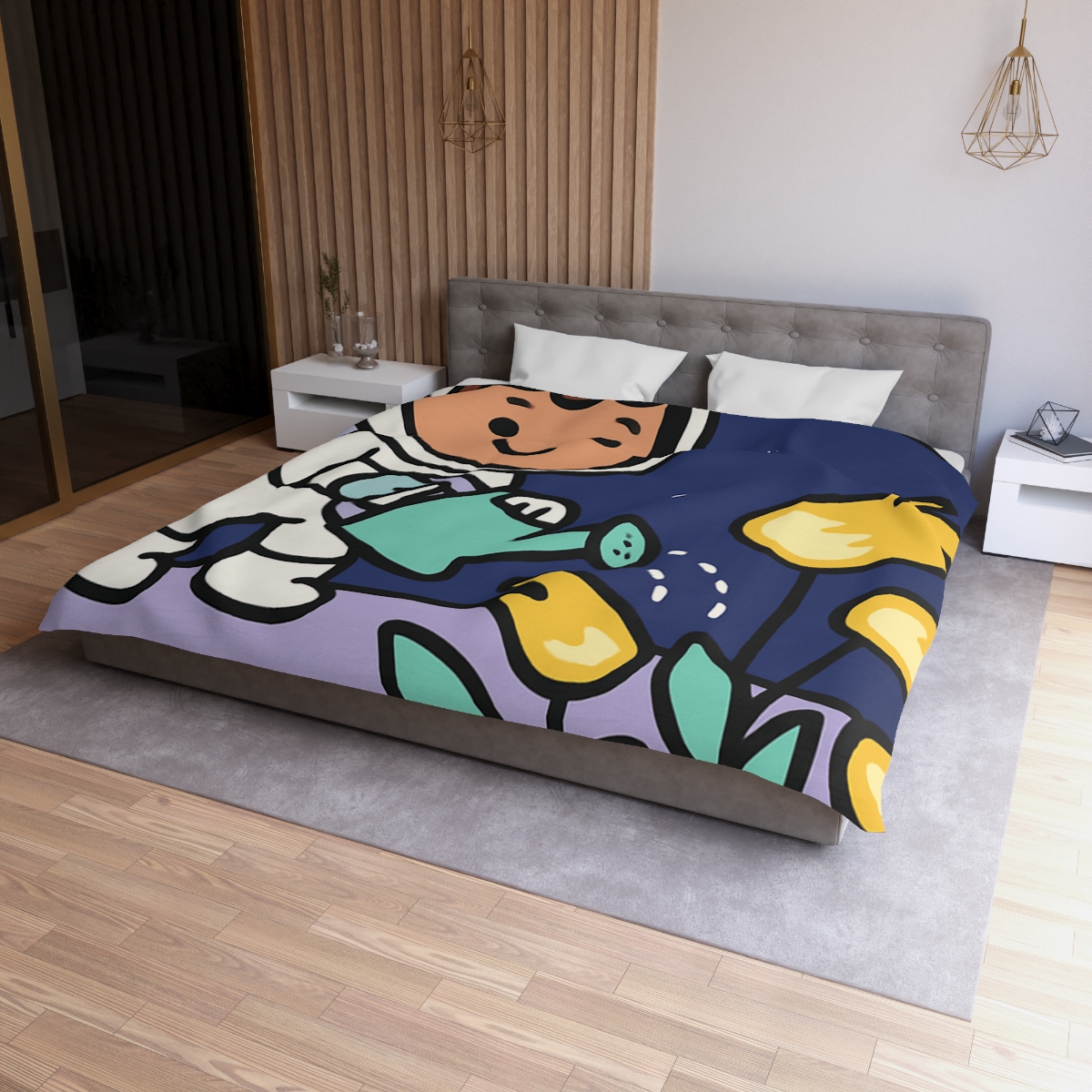 Comet Garden On Moon Meadow trendy bedroom duvets