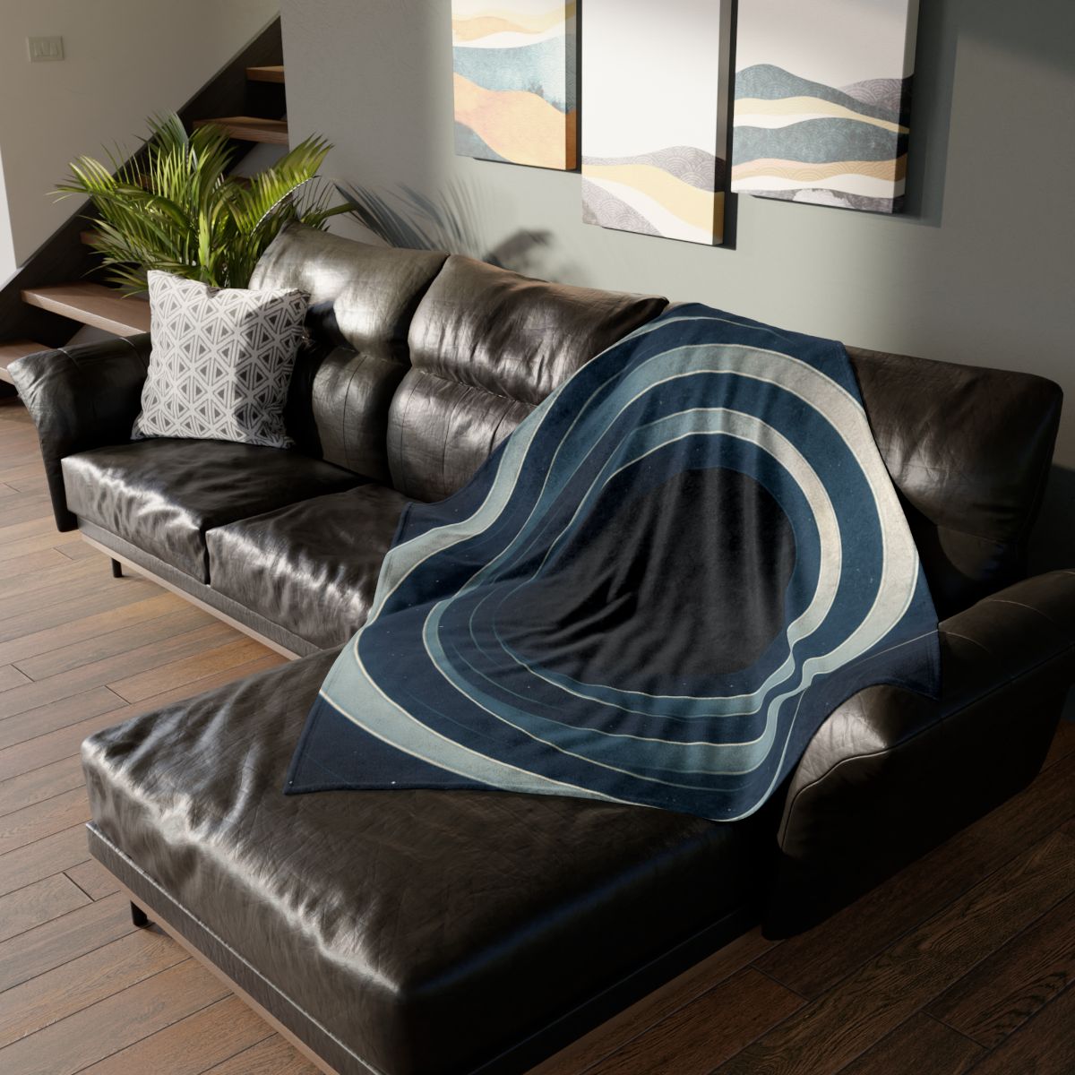 Gravitational Lens Mirage Arc trendy patterned blankets