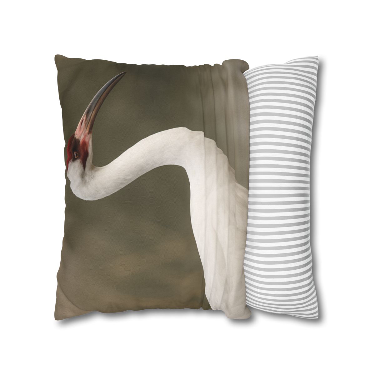 Silver Poise Whooping Crane comfortable bedding pillow covers