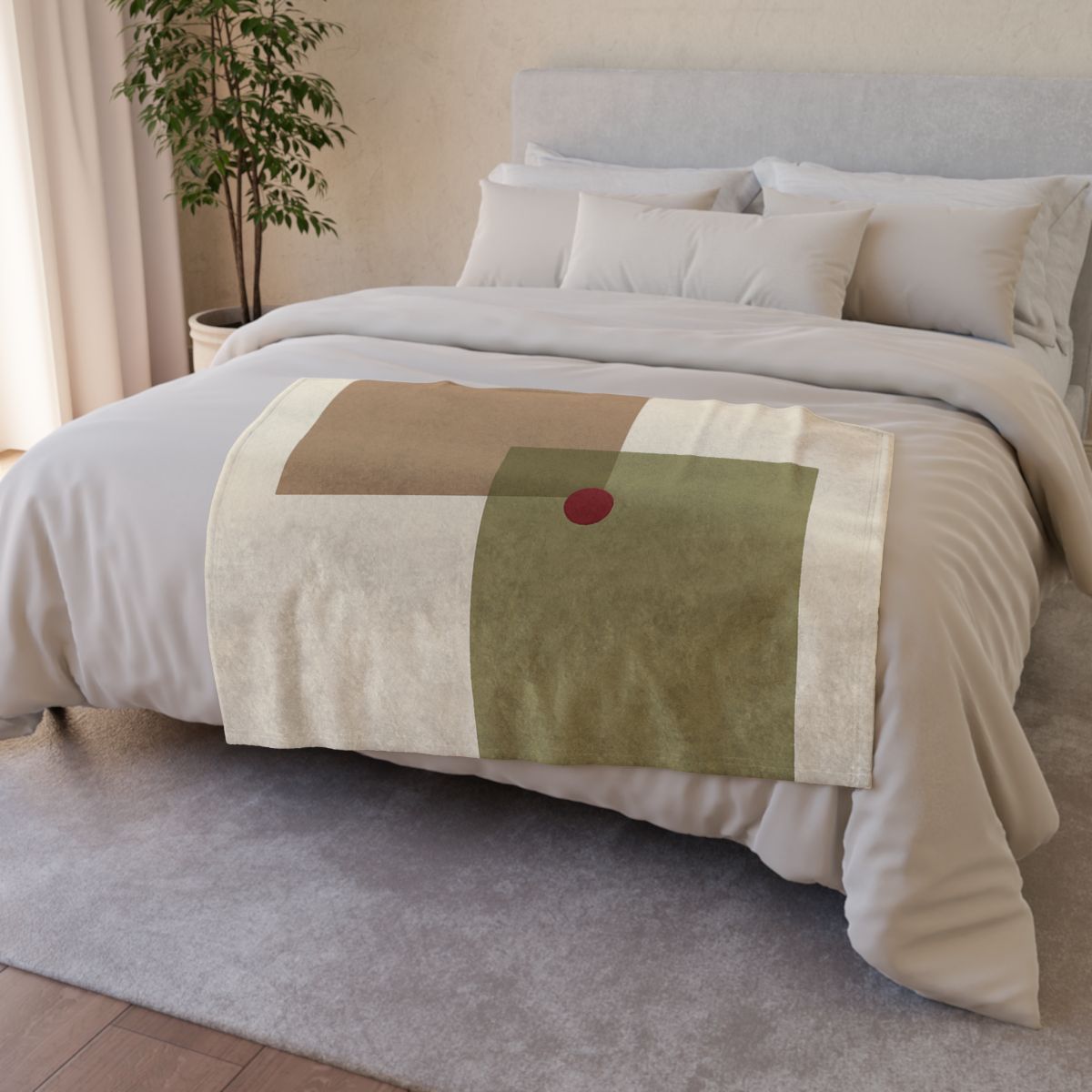 Offset Duo And Quiet Dot decorative home blankets