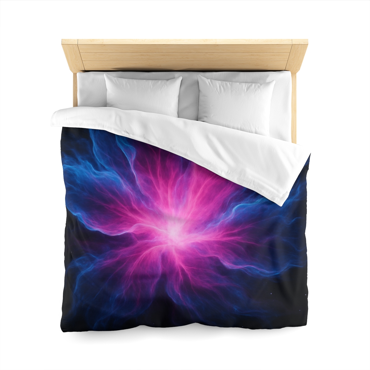 Celestial Plasma Bloom personalized bedding duvets